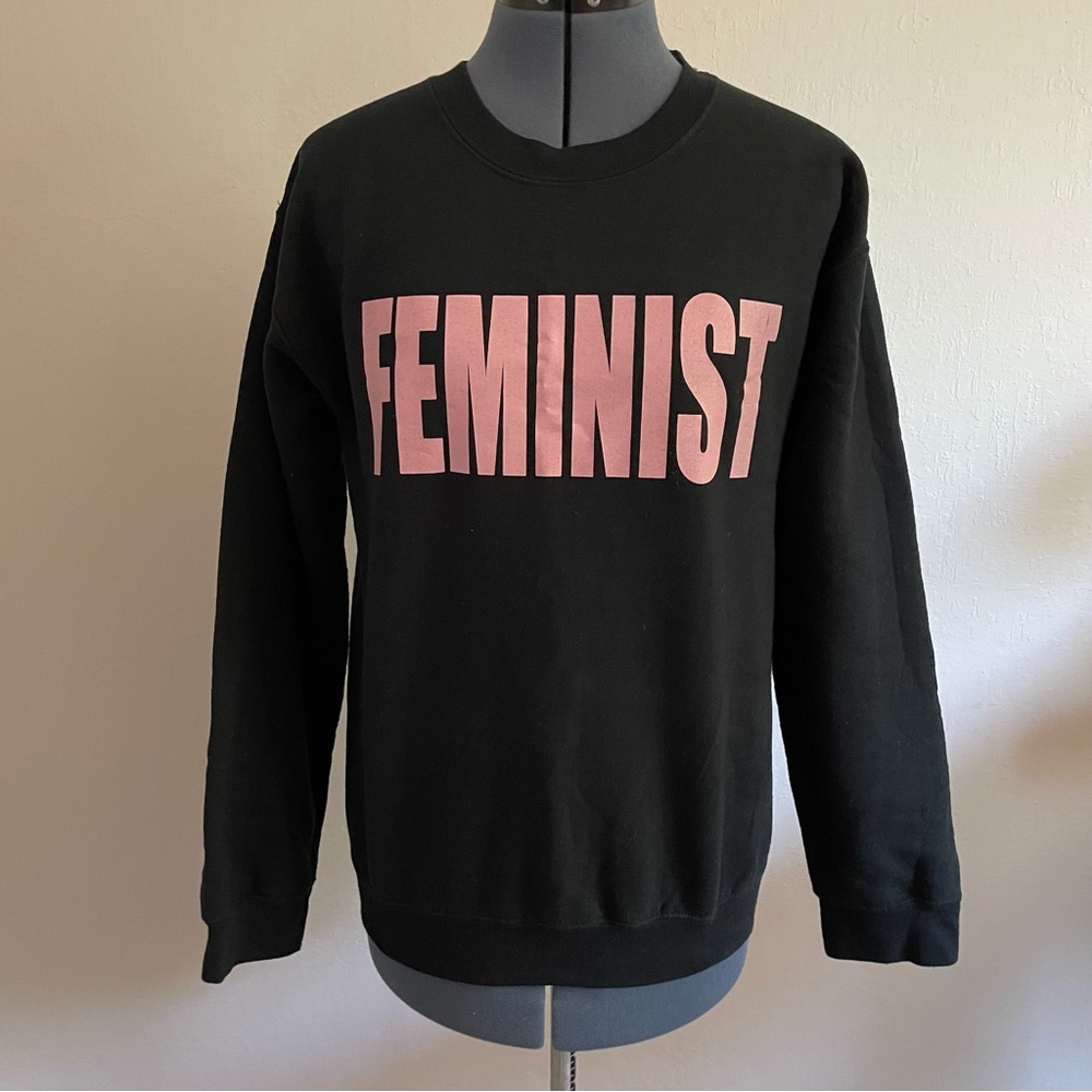 EUC “Feminist” Black Pullover Sweatshirt